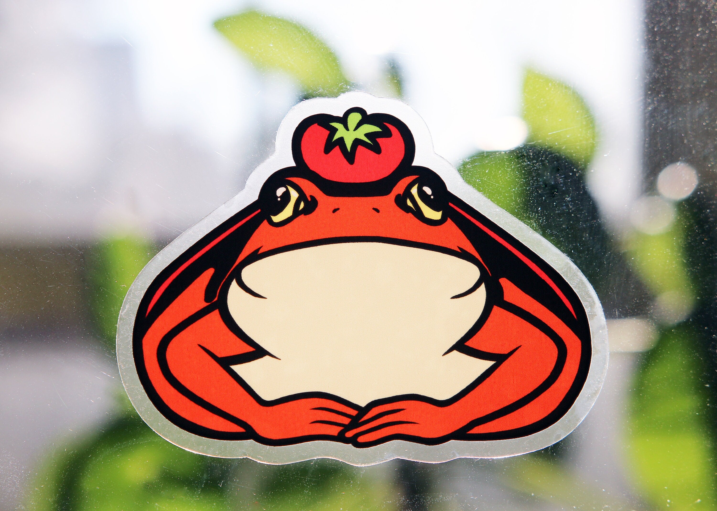 Tomato Frog Clear Sticker