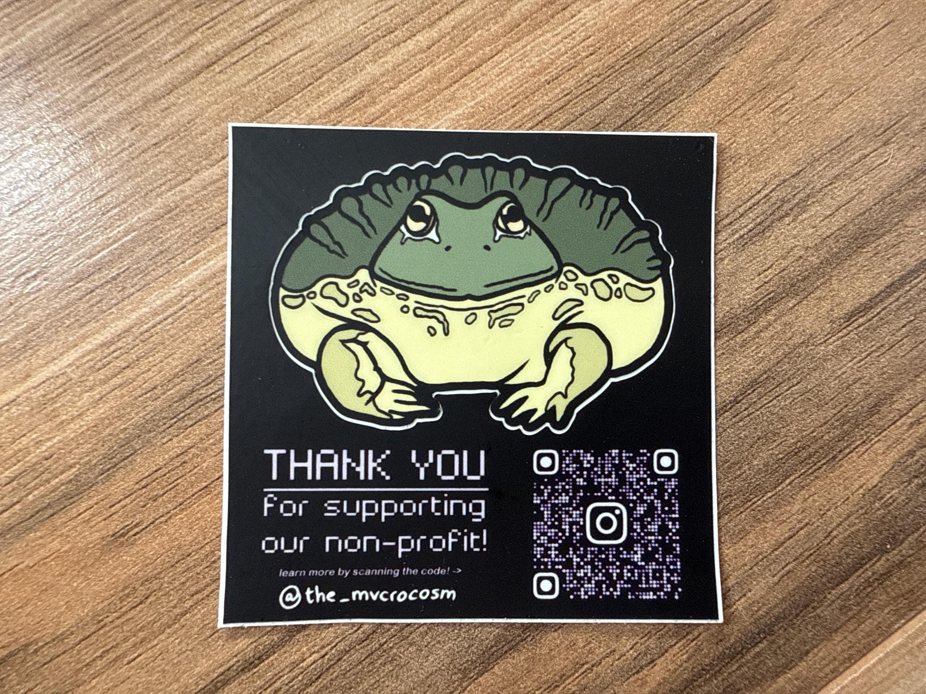 Pixie Frog (African Bull Frog) Sticker